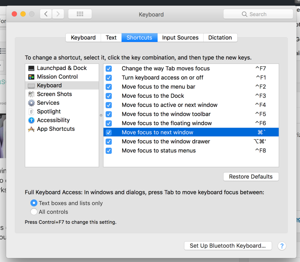 link shortcut chrome for mac